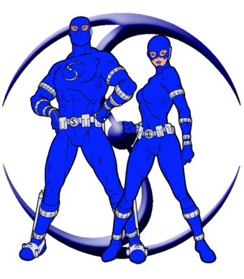 Standing MIDNIGHT and SARAH LOGO